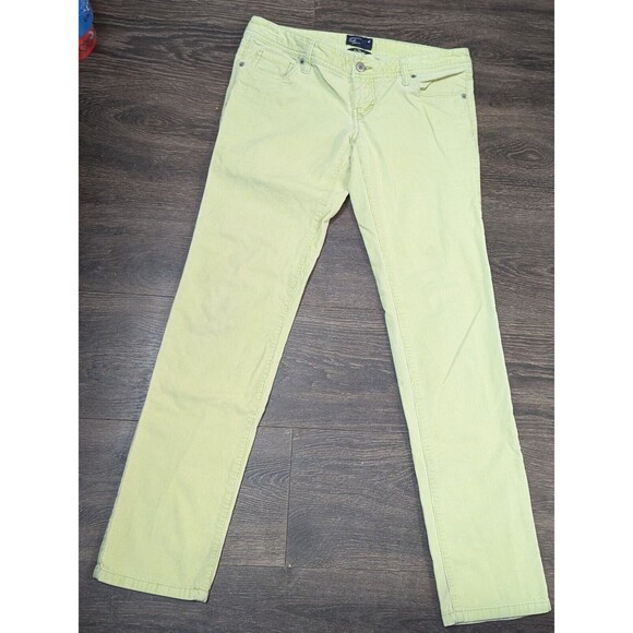 American Eagle Super Stretch Corduroy Jeggings Size 34/30 Soft Yellow (114) - Picture 1 of 3